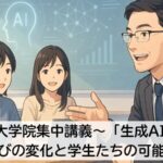 3年目の大学院集中講義で感じた「生成AI時代」の学びの変化と学生たちの可能性